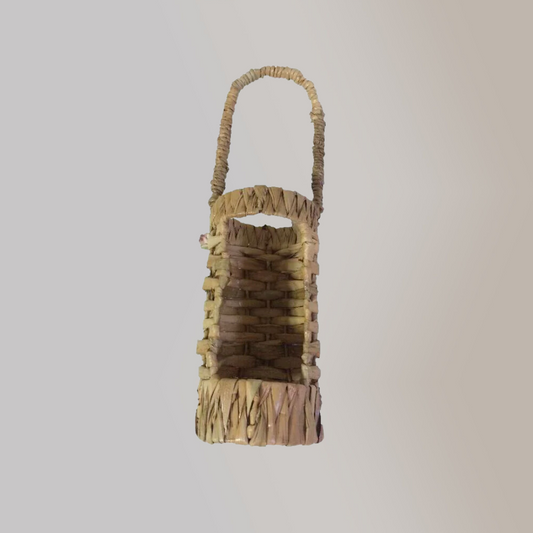 Wine Holder Water Hyacinth with Wood Accent - Jacinto & Lirio