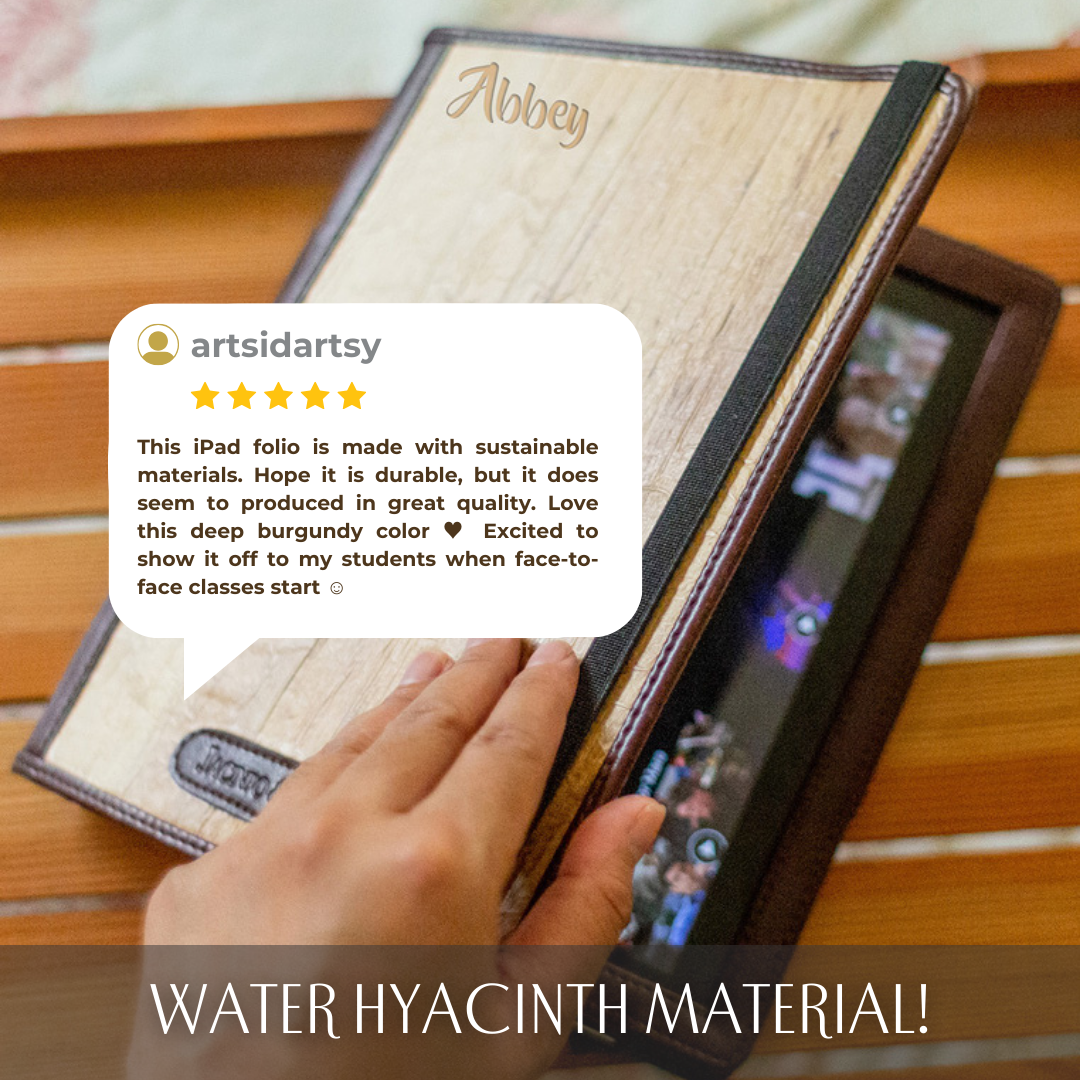 Vegan Leather Heat Reflective iPad Case Horizontal and Vertical Orientation - Jacinto & Lirio