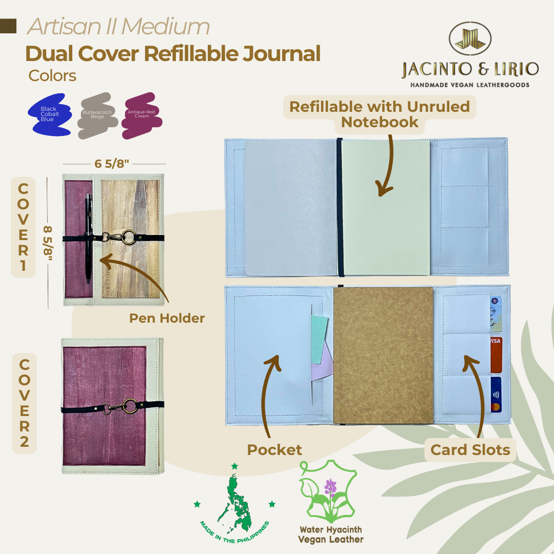 Front view of the Artisan II Medium in antique-red cream.