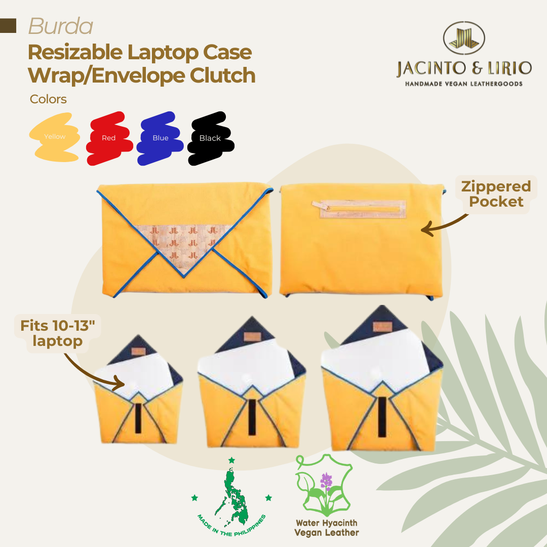 Resizable polyester phone pouch in yellow with zippered pocket.