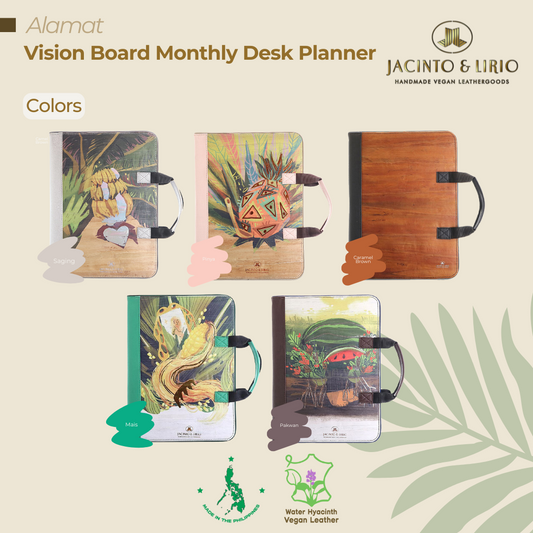 Five vibrant thematic variations of the multifunctional desk planner based on Philippine folktales.
