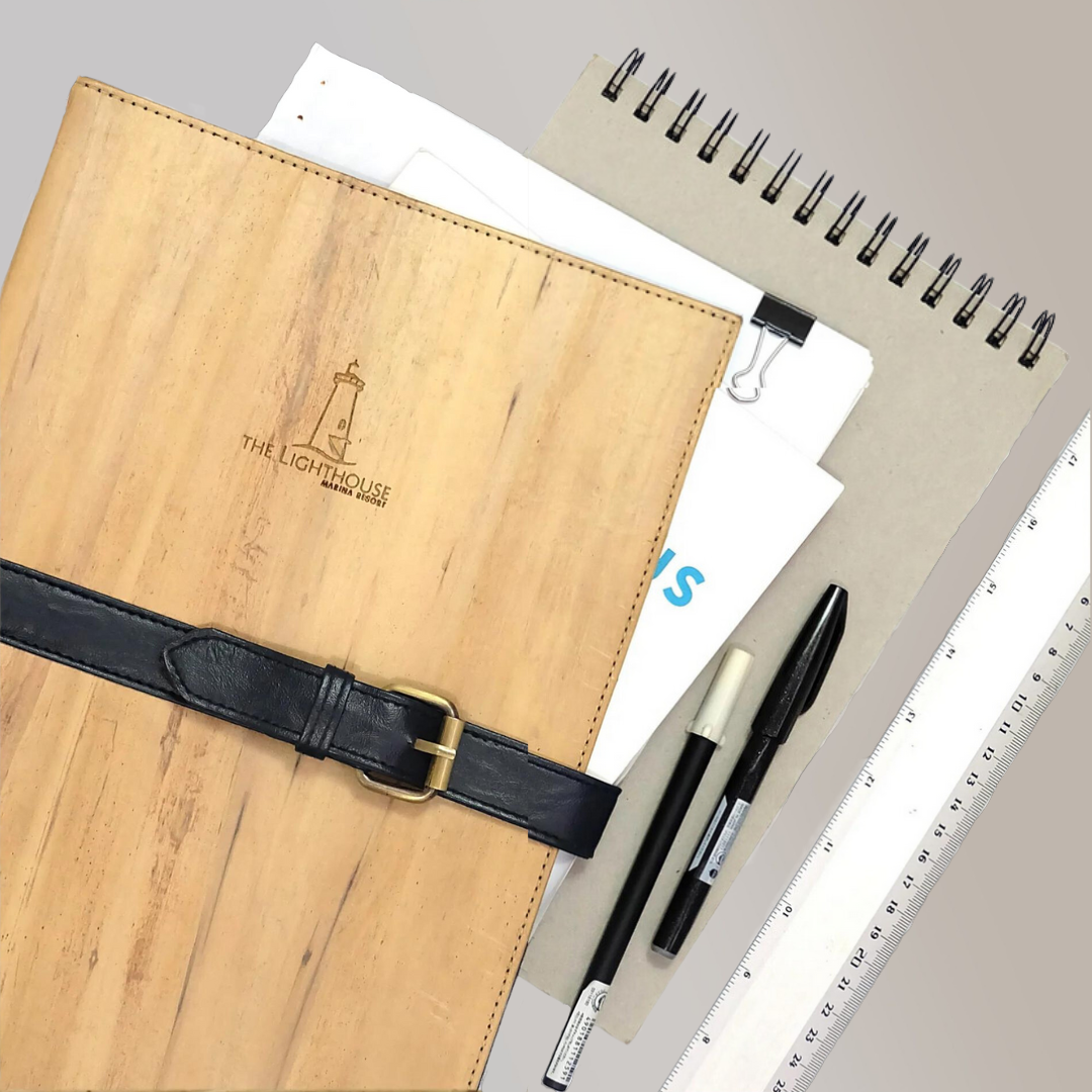 Vegan Leather Folder with Ring Bind - Jacinto & Lirio