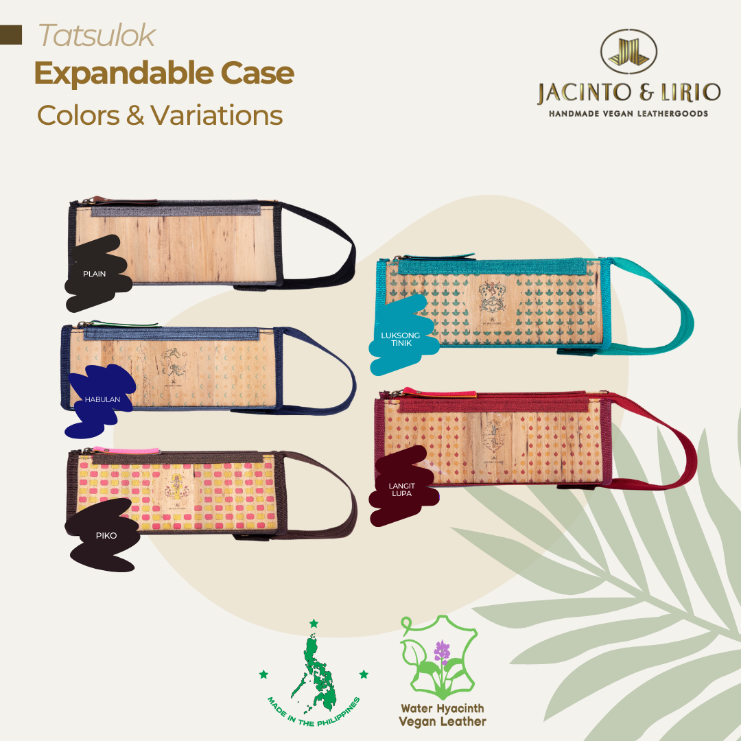 Five vibrant variations of the Tatsulok expandable case based on traditional Philippine games.