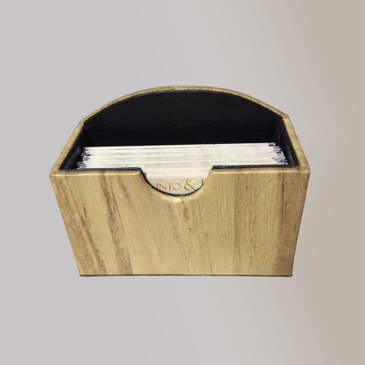 Vegan Leather Desk Card Holder - Jacinto & Lirio