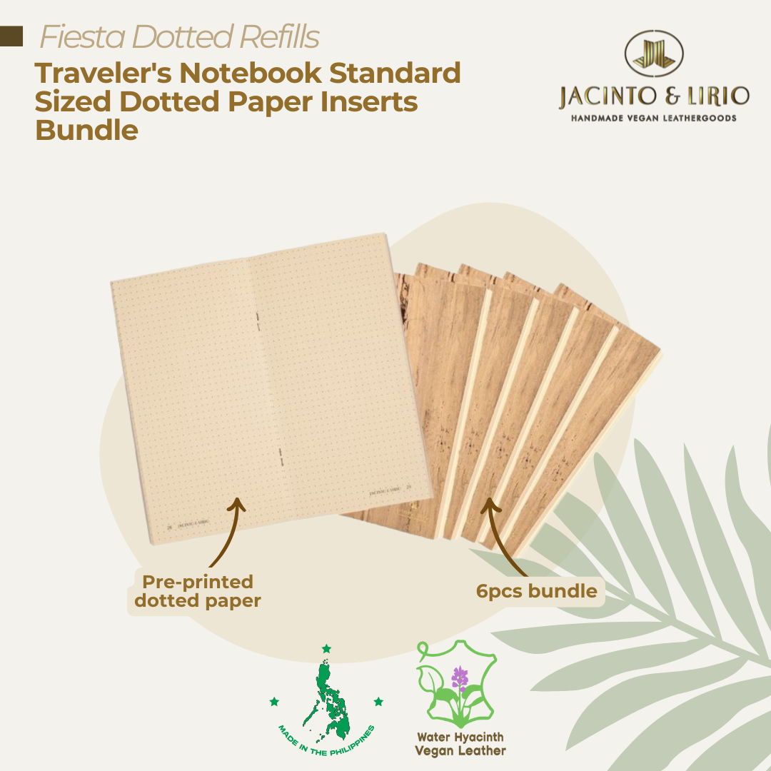 Traveler’s Notebook Dotted Paper Inserts - Standard Size