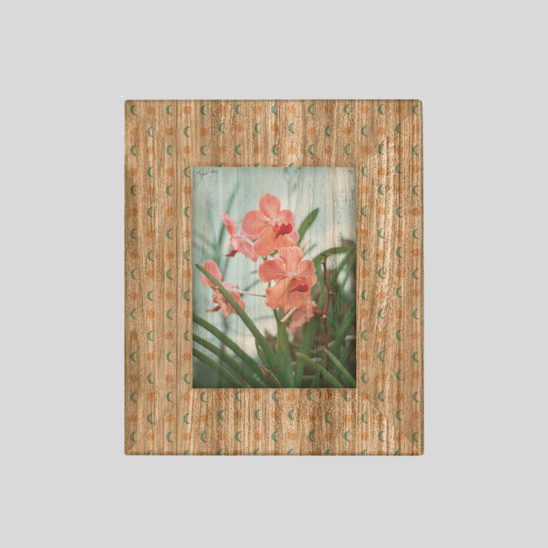 Litrato Personalized Water Hyacinth Canvas Wall Art Decor with Wooden Picture Frame (Medium) - Jacinto & Lirio