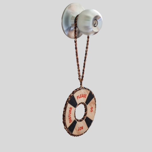 Vegan Leather Eco-friendly Water Hyacinth Do Not Disturb Resort Door Signage - Jacinto & Lirio