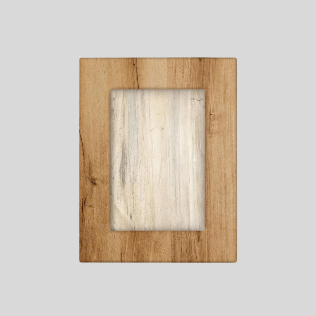 Litrato Personalized Water Hyacinth Canvas Wall Art Decor with Wooden Picture Frame (Medium) - Jacinto & Lirio