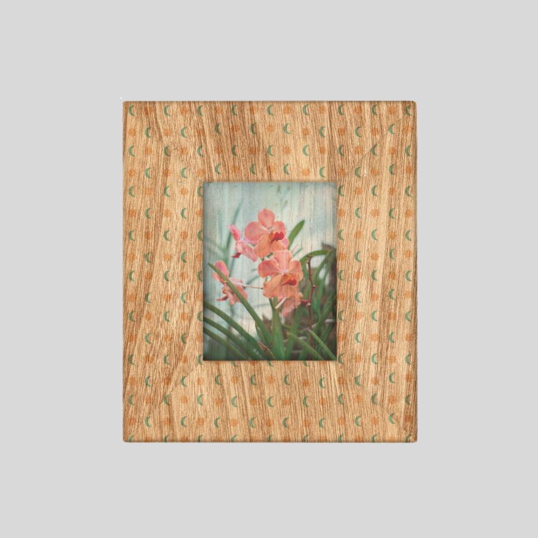 Litrato Personalized Water Hyacinth Canvas Wall Art Decor with Wooden Picture Frame (Medium) - Jacinto & Lirio