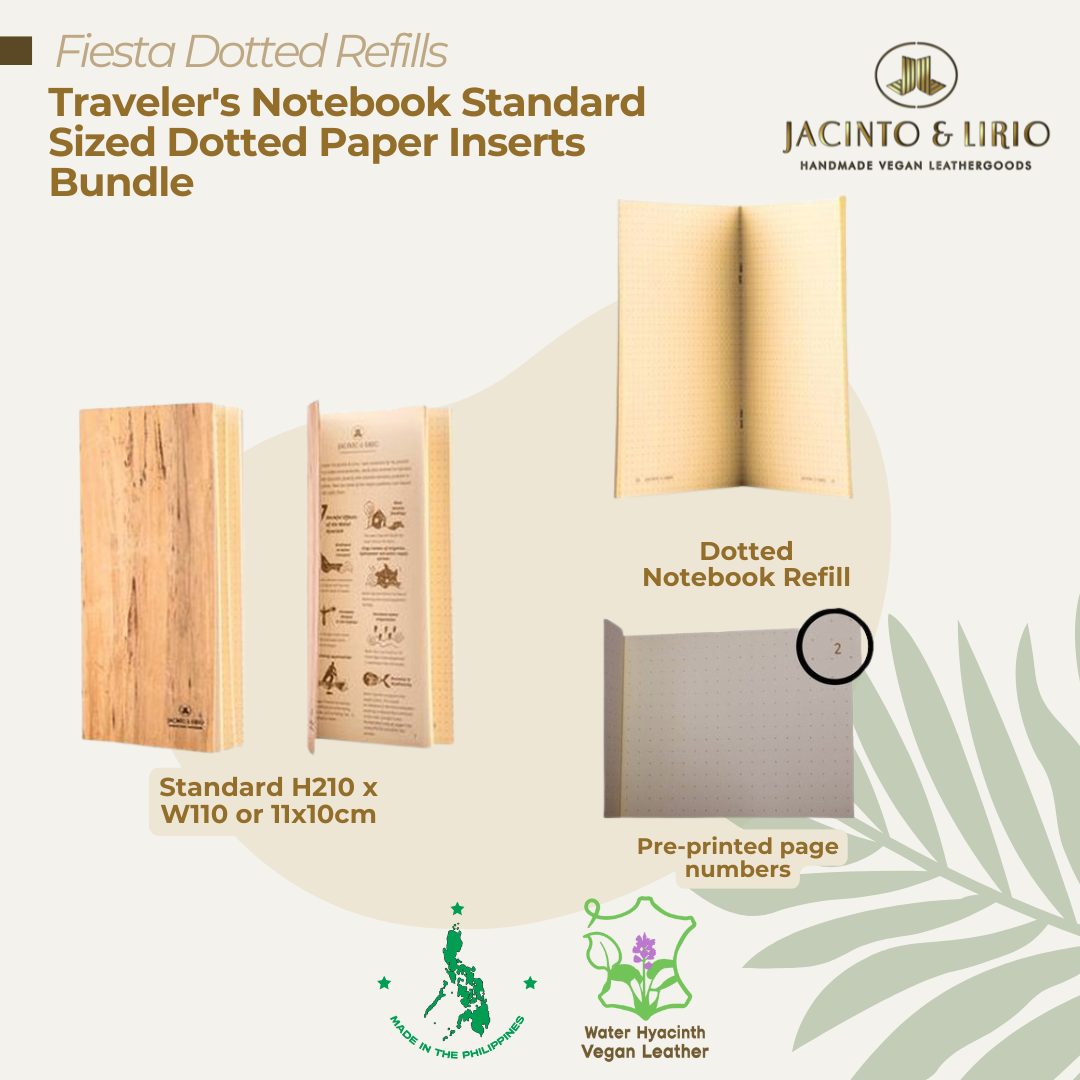 Traveler’s Notebook Dotted Paper Inserts - Standard Size