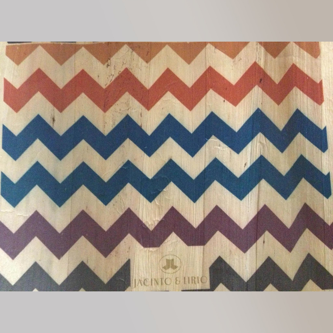 Graphics Print on Water Hyacinth Vegan Leather - Jacinto & Lirio