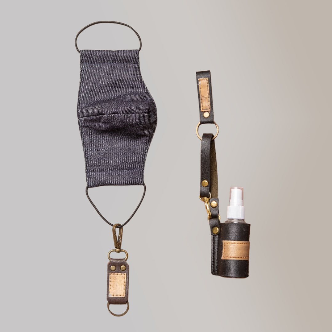 Vegan Leather Keyfob Keychain (KeyFob02) - Jacinto & Lirio
