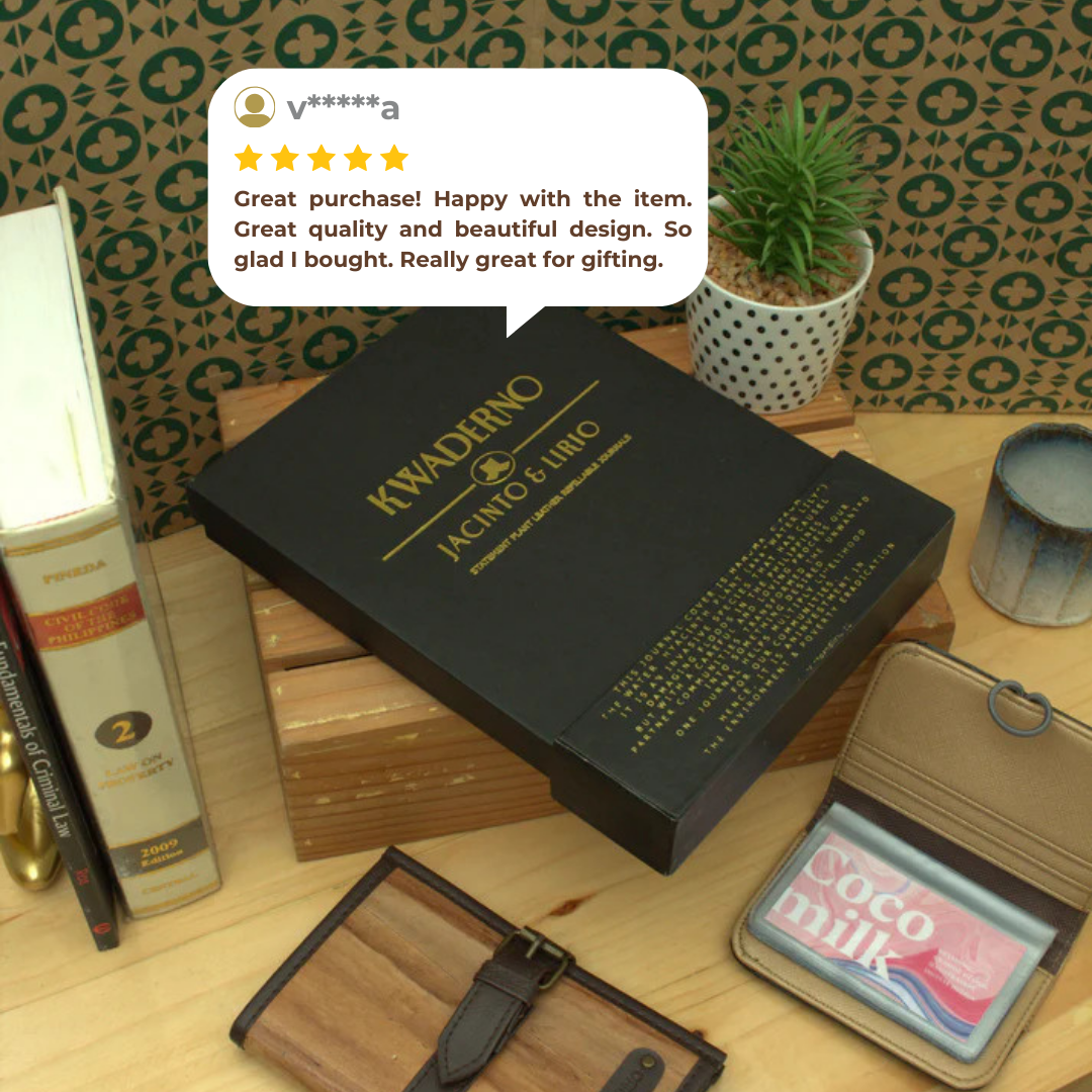 Positive Customer Review of Black Jacinto & Lirio Kwaderno Hardbox Packaging Box