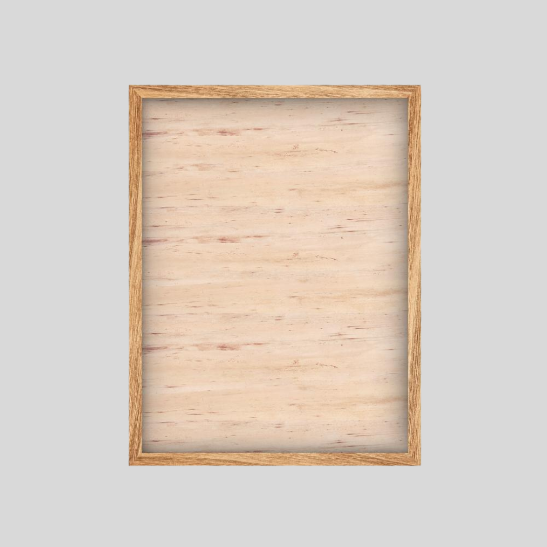 Litrato Personalized Water Hyacinth Canvas Wall Art Decor with Wooden Picture Frame (Extra Large) - Jacinto & Lirio