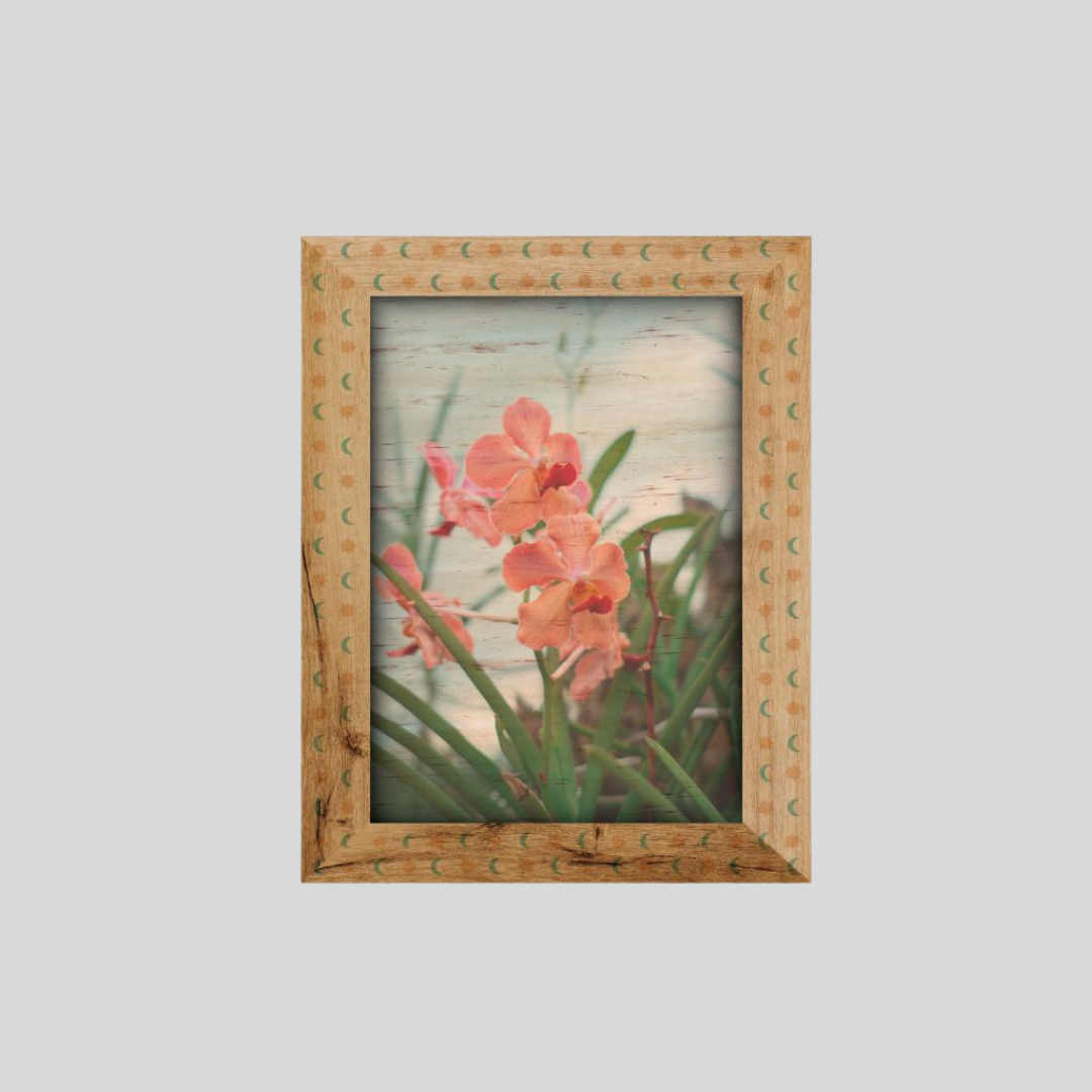 Litrato Personalized Water Hyacinth Canvas Wall Art Decor with Wooden Picture Frame (Extra Large) - Jacinto & Lirio