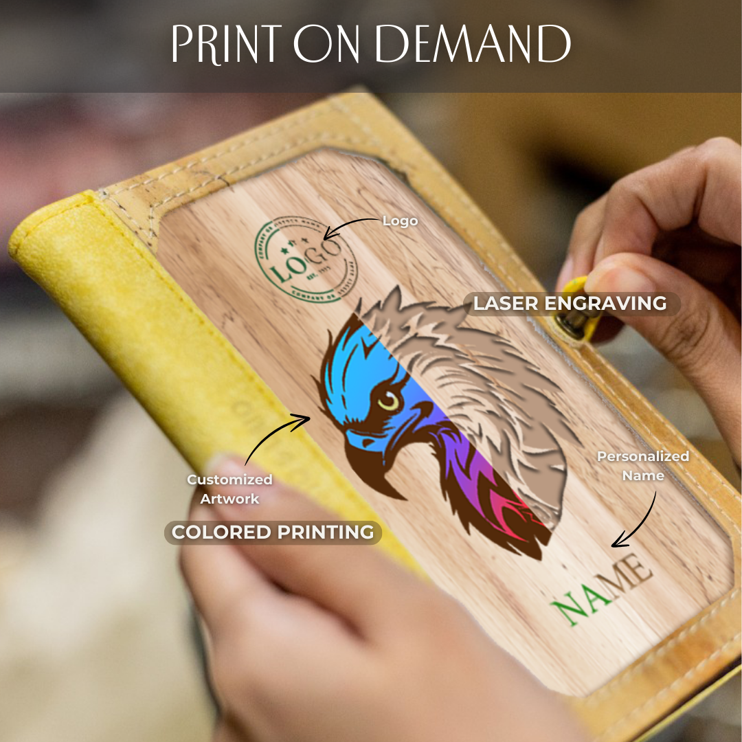 Pinto Mini Personalizable Refillable Vegan Leather Journal Bundle +2pcs Mini Refills Blank Notebook Journals Inserts Bundle - Jacinto & Lirio