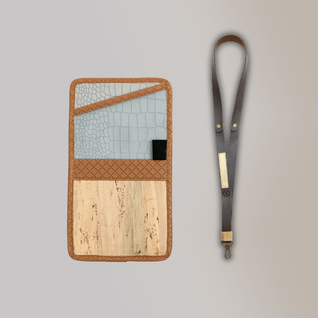 Lakbay Travel Essentials Kit - Caramel Colored Lakbay and Cacao Colored Lanyard
