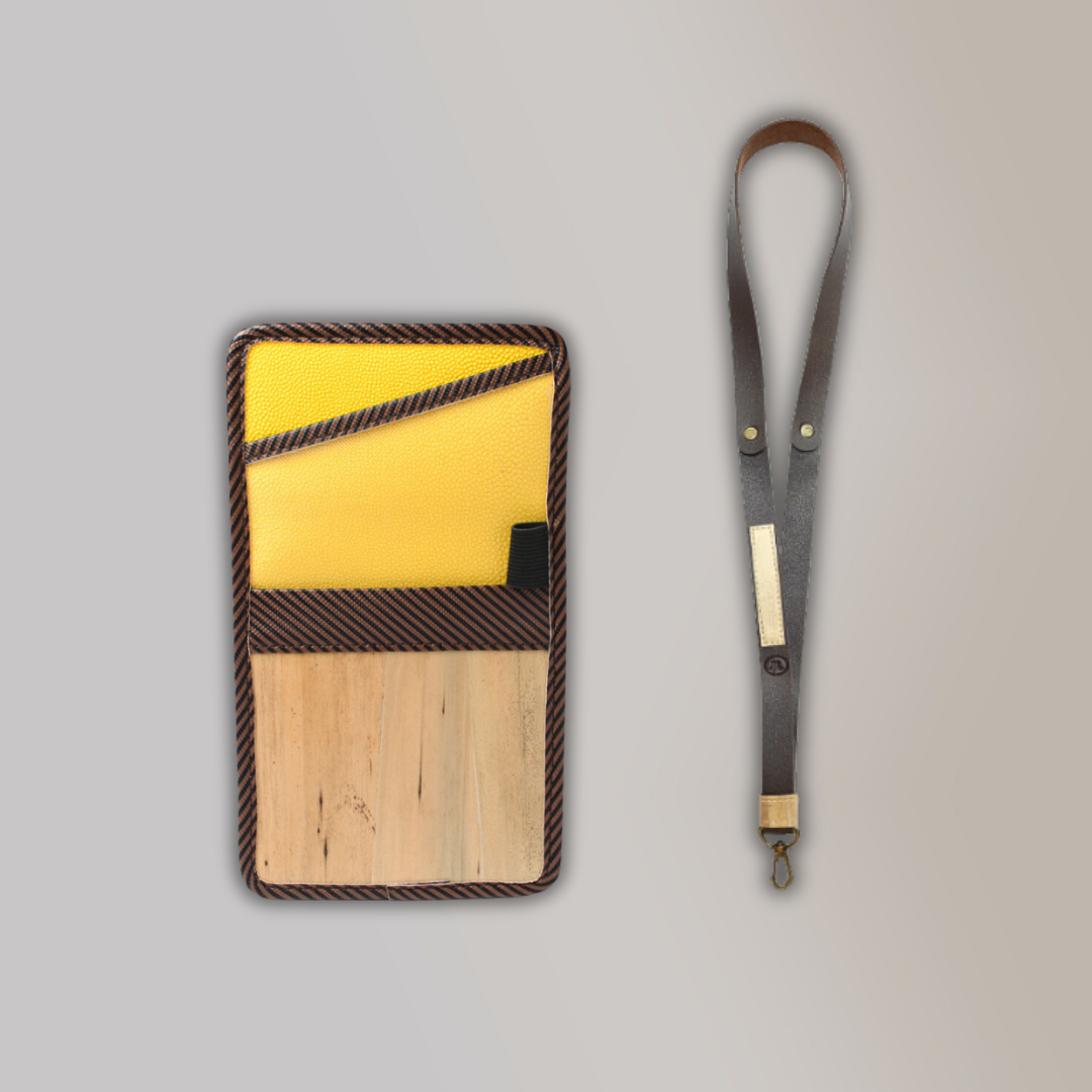 Lakbay Travel Essentials Kit - YellowStripes Lakbay and Cacao Variation Lanyard