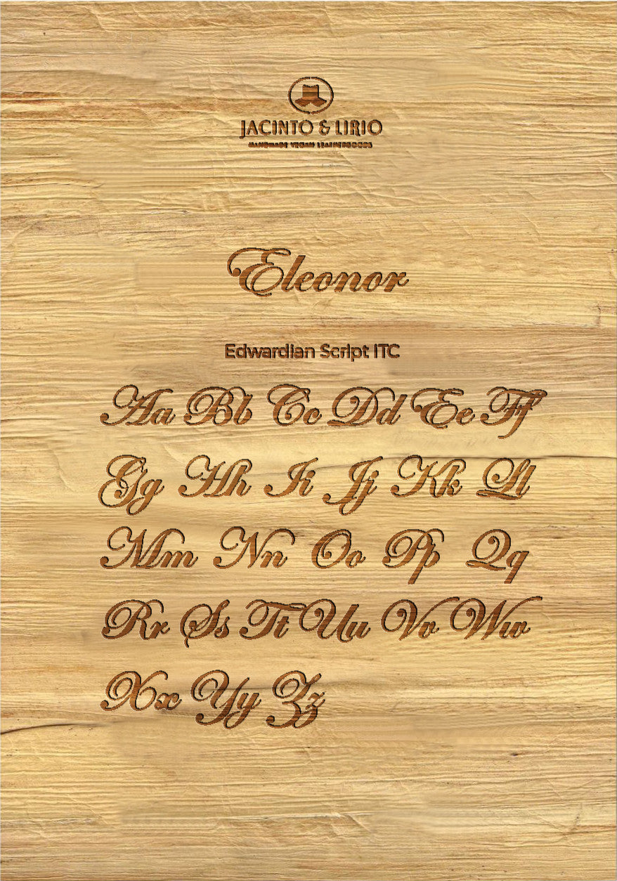 Name Engraving Personalization on Water Hyacinth Portion