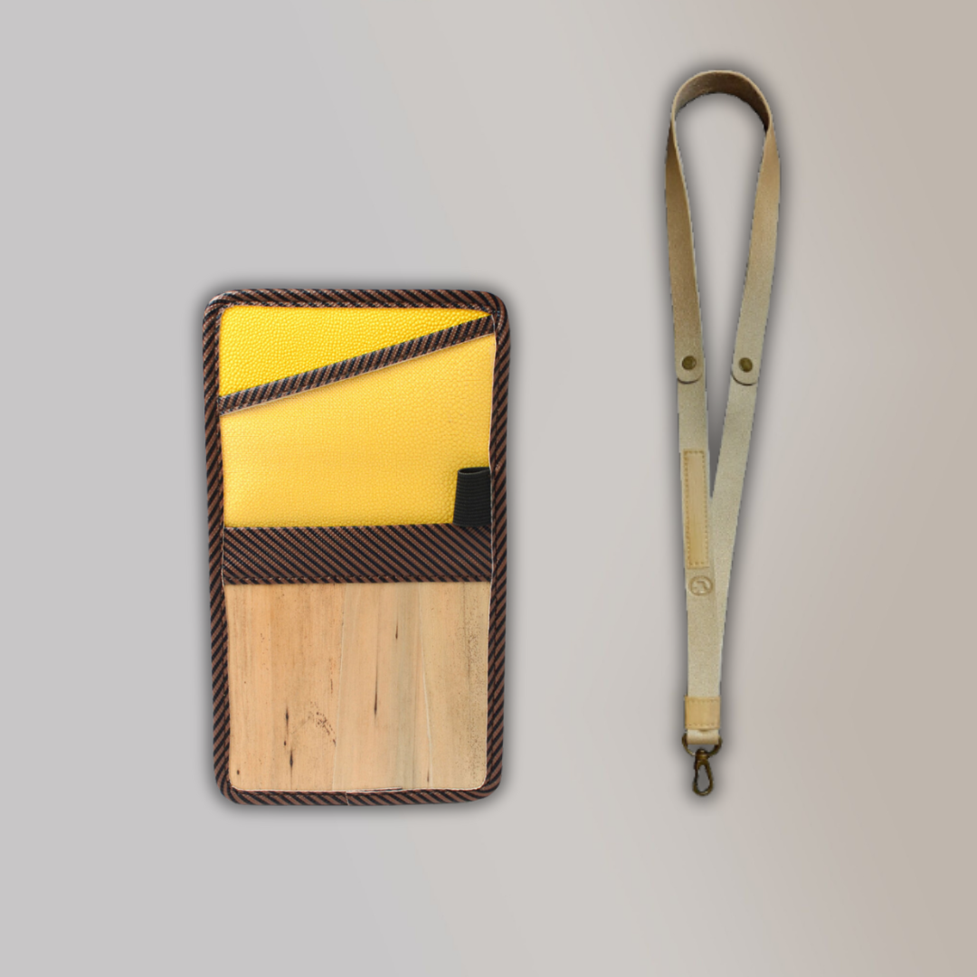 Lakbay Travel Essentials Kit - Yellow Stripes Lakbay and Gold Variation Lanyard