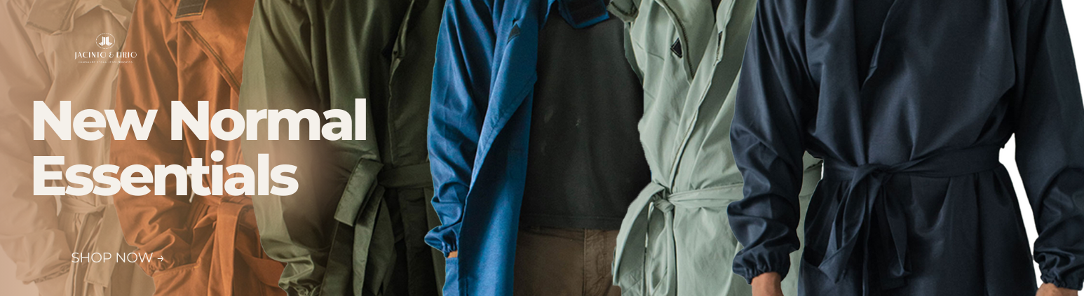 Different styles and variations of a chic hazmat suit.