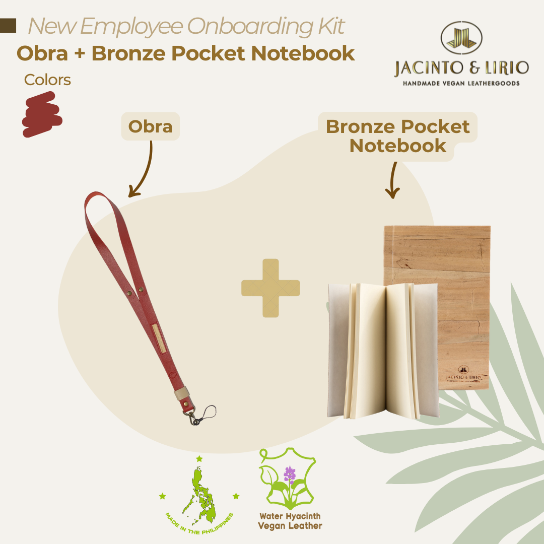 New Employee Onboarding Kit: Obra + Bronze Pocket Notebook
