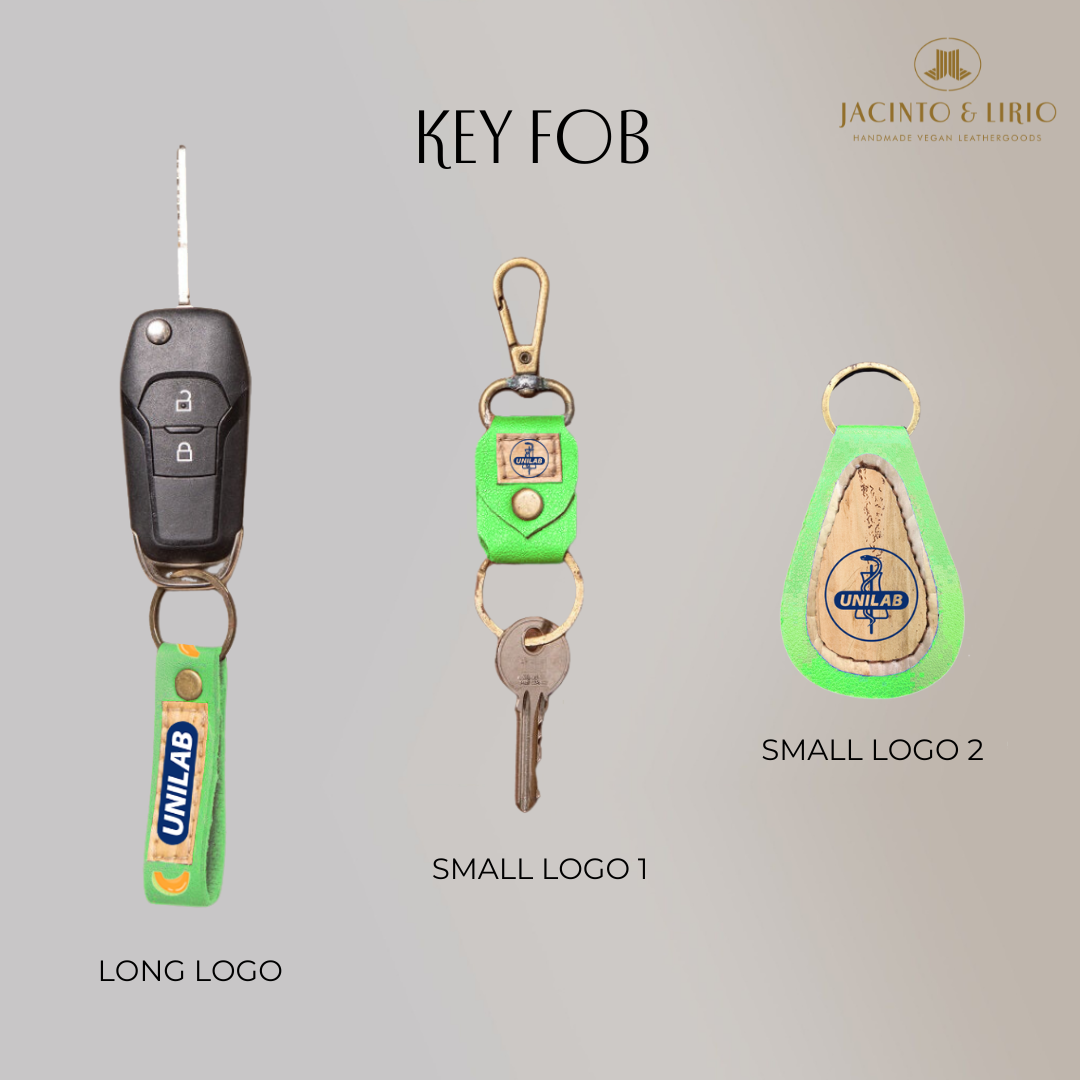 Vegan Leather Keyfob Keychain (KeyFob02) - Jacinto & Lirio