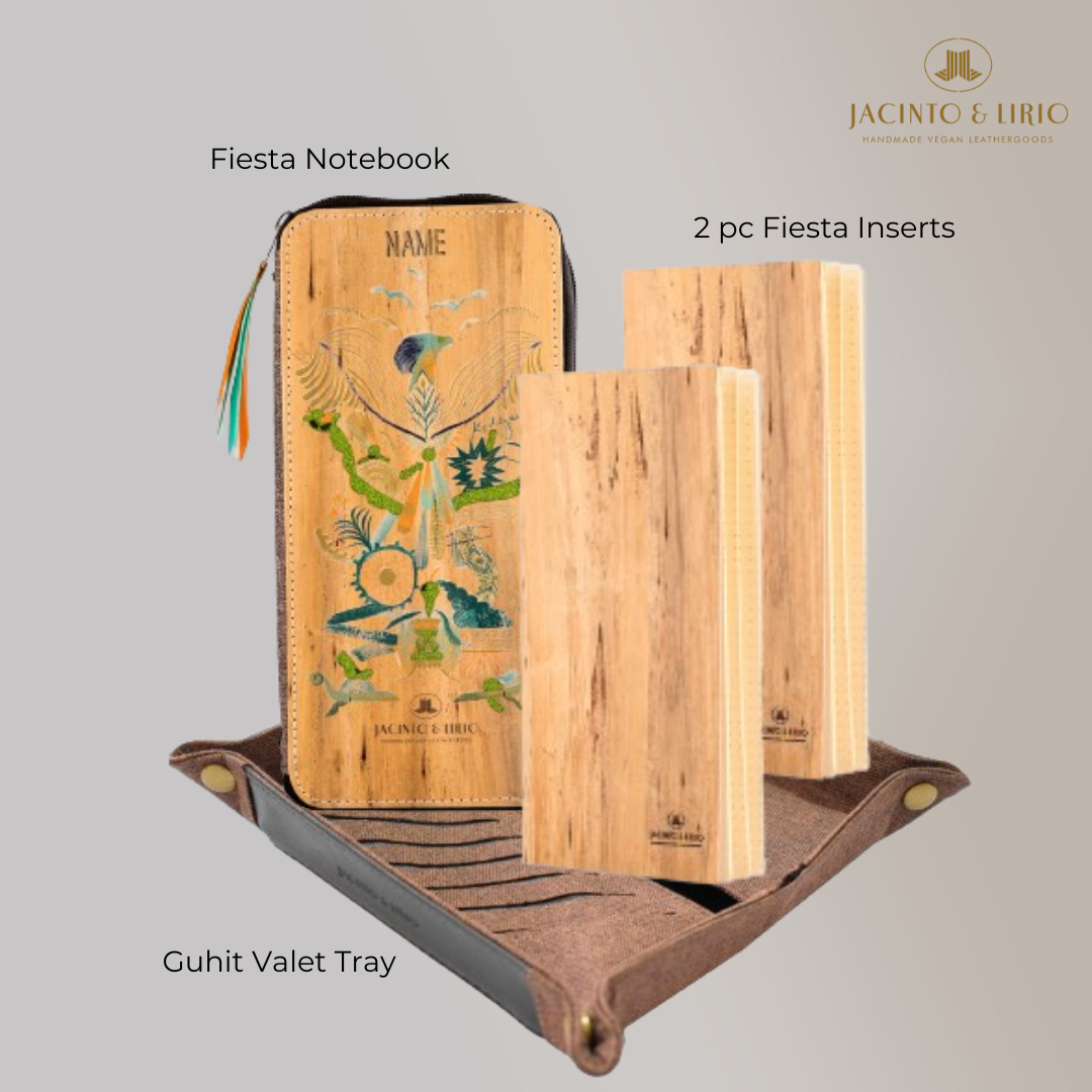 Fiesta Notebook + Guhit Valet Tray + 2 pc Fiesta Inserts