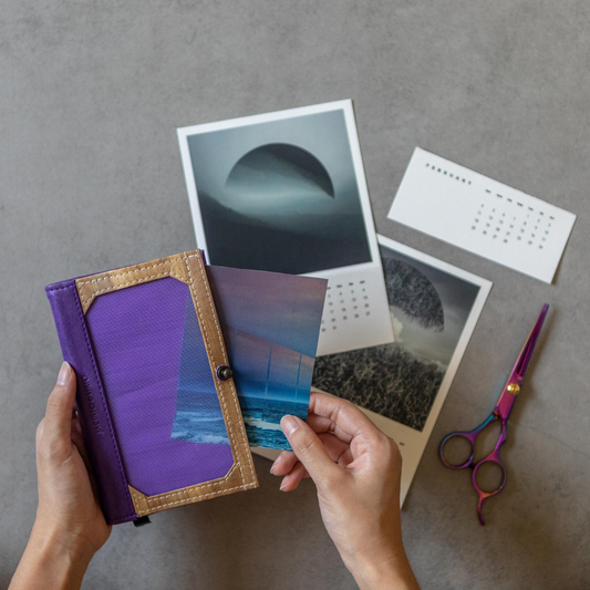 Pinto Mini Personalizable Passport Holder with a custom cover featuring a vacation goal or favorite travel destination.