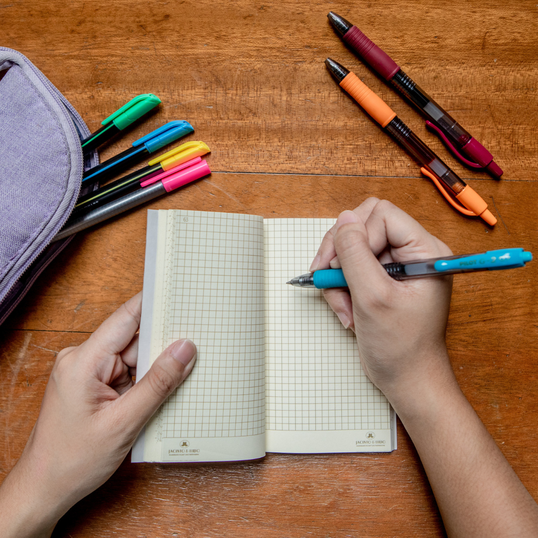 Mini notebook refill with grid lines perfect for note taking and journalling.