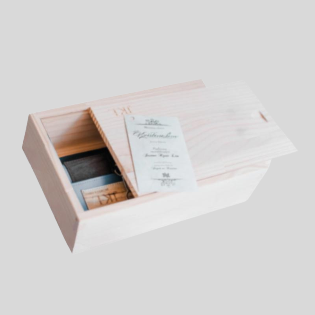 Kakaiba Wooden Box with Wooden Slide Cover - Jacinto & Lirio