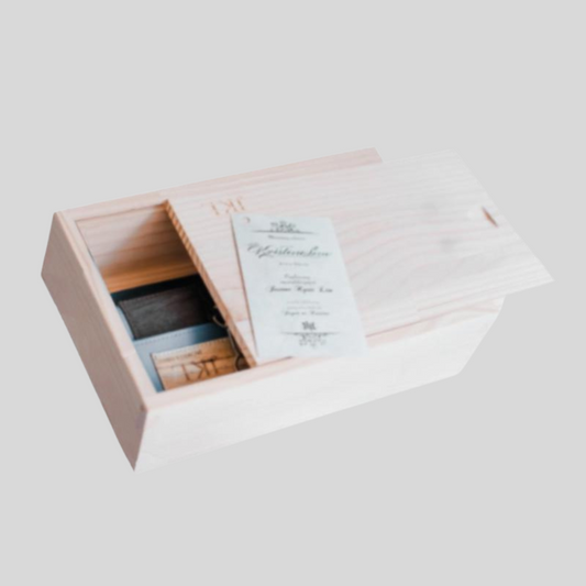 Kakaiba Wooden Box with Wooden Slide Cover - Jacinto & Lirio