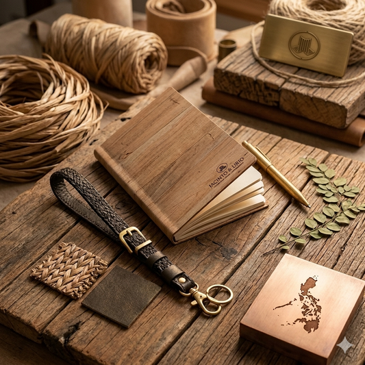 New Employee Onboarding Kit: Obra + Bronze Pocket Notebook, Lanyard, Jacinto & Lirio, Jacinto & Lirio. - Jacinto & Lirio