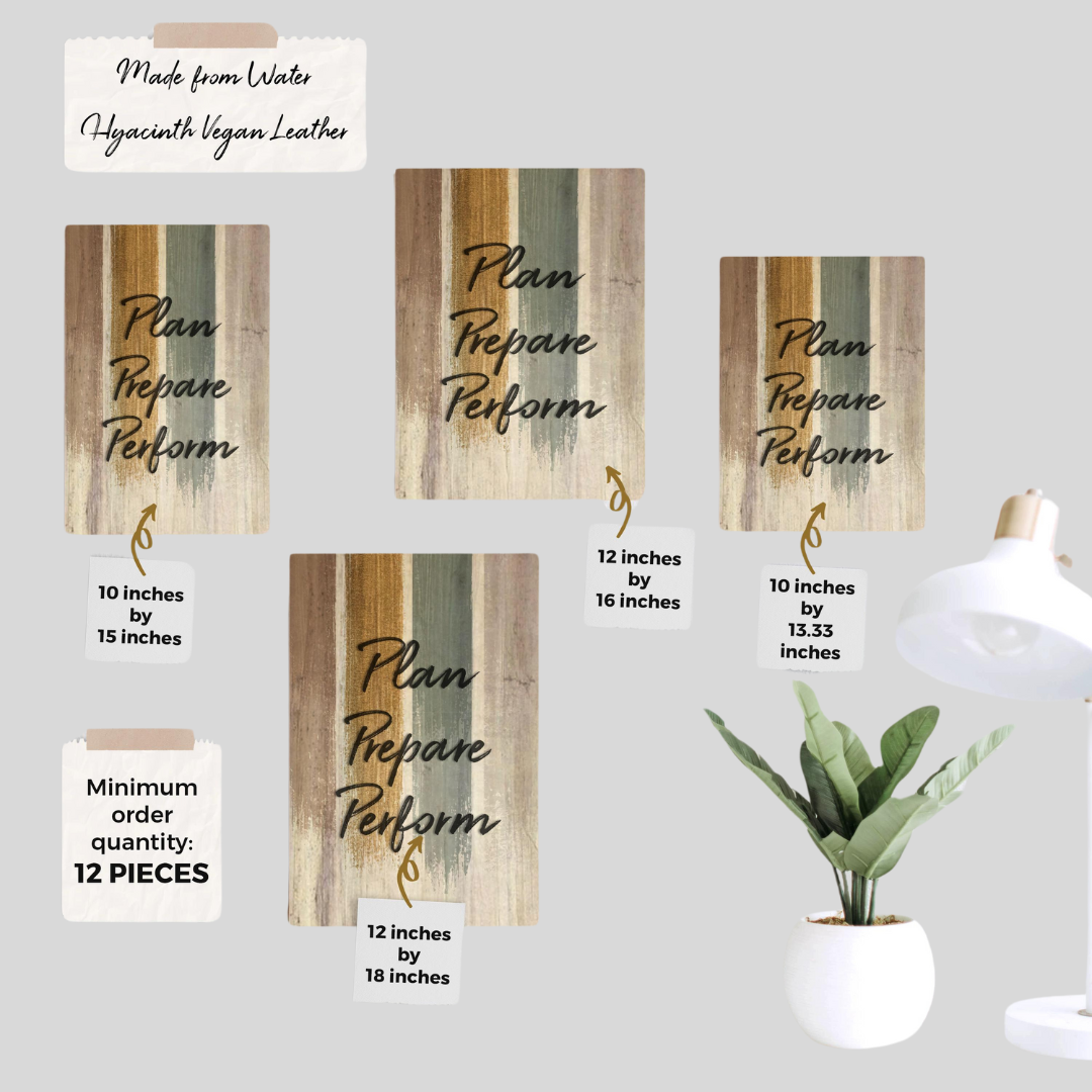 Imahe Personalized Water Hyacinth Vegan Canvas Wall Art Decor for Home Design (Large) - Jacinto & Lirio
