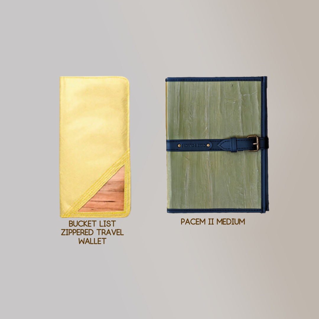 Bucket List Zippered Travel Wallet or Checkbook Wallet Essentials Purse with Retractable Wristlet - Jacinto & Lirio