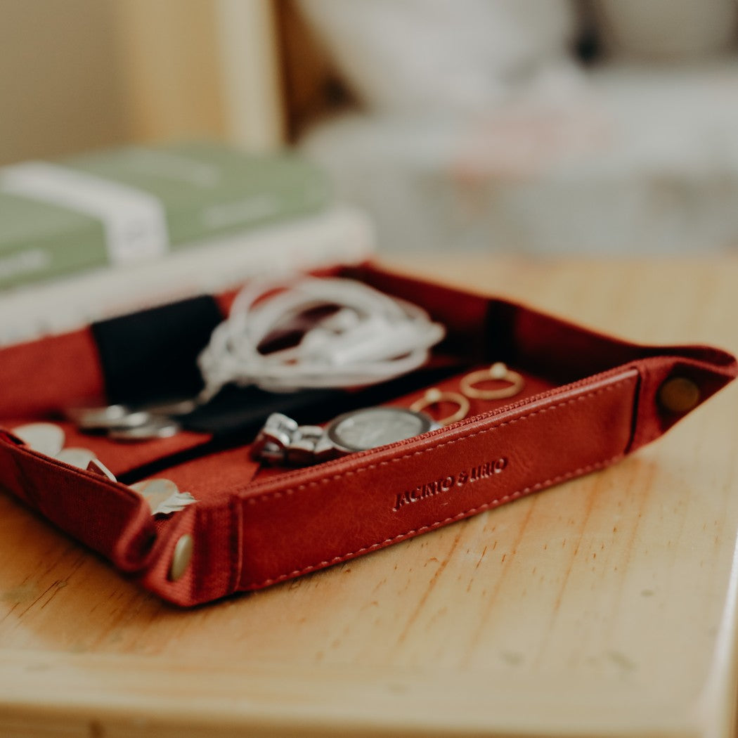 Dry Emboss on Leatherette - Jacinto & Lirio