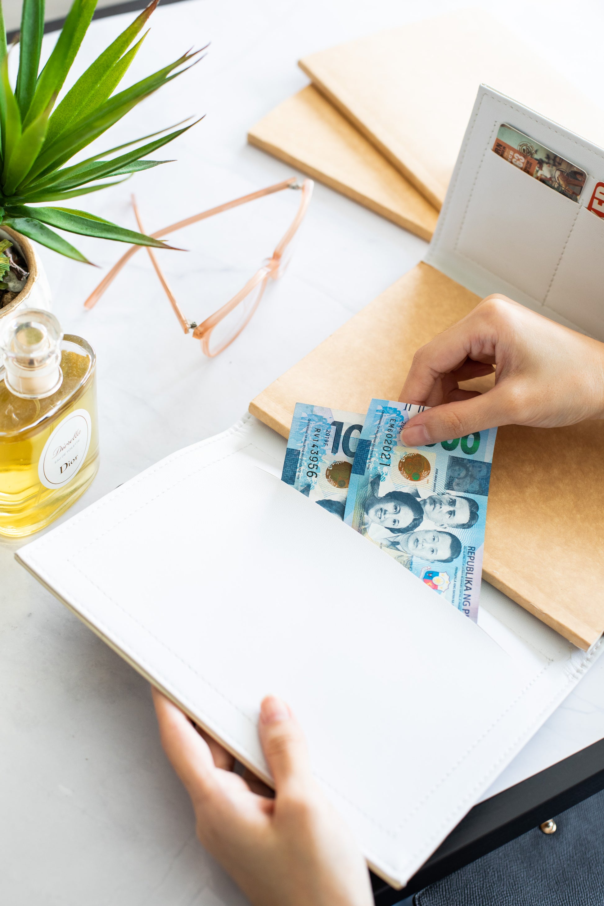 1 Artisan II Dual Cover Refillable Vegan Leather Journal (Medium) with Gift Box Packaging + 3 Medium Refills Blank Notebook Journal Inserts - Jacinto & Lirio