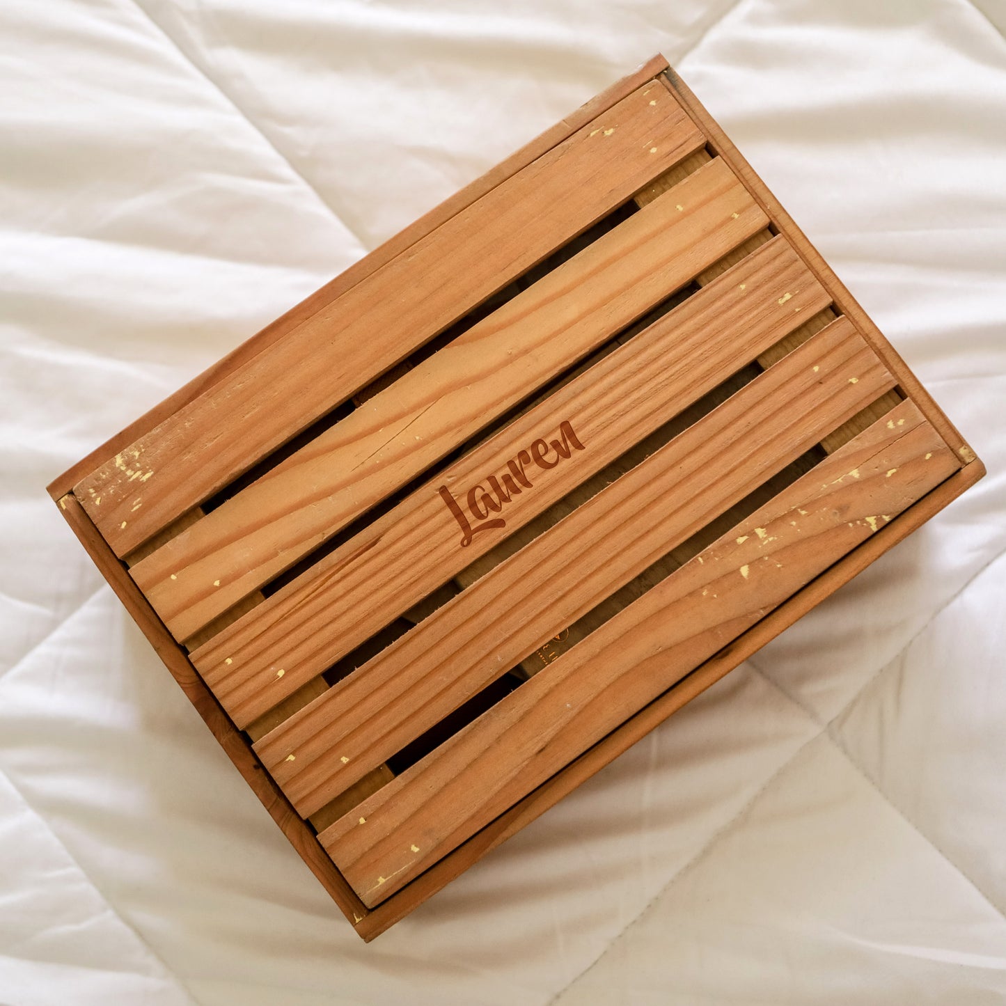 Vegan Leather Adhikain Wooden Crate Gift Box - Jacinto & Lirio