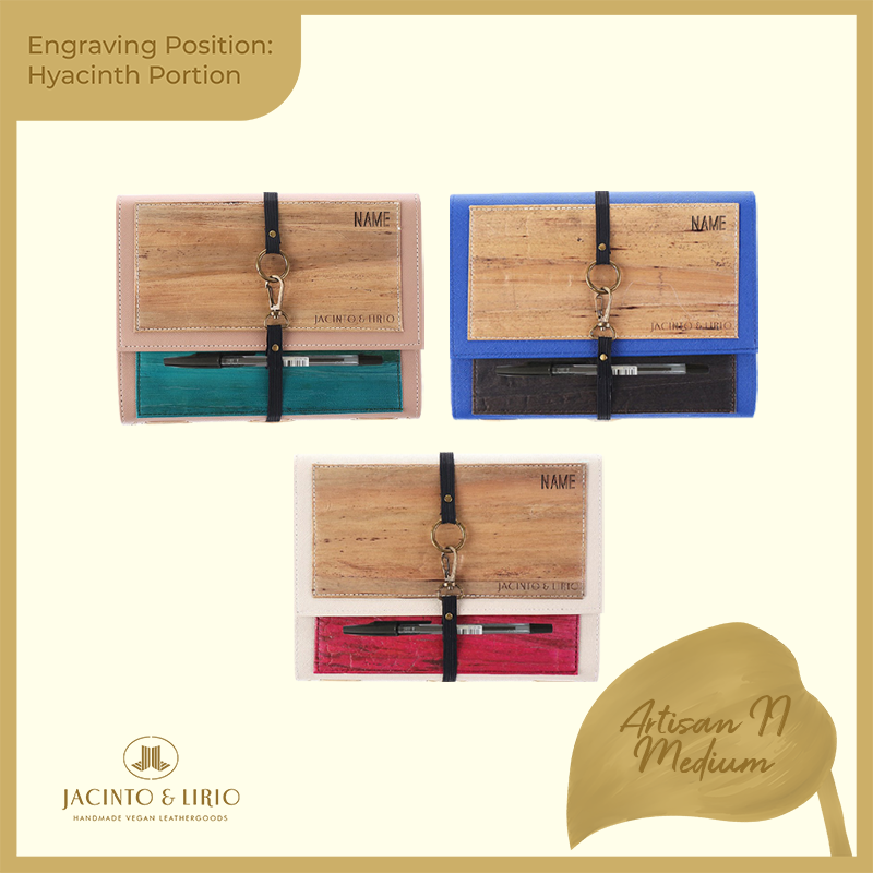 Logo Engraving Personalization on Water Hyacinth Portion - Jacinto & Lirio