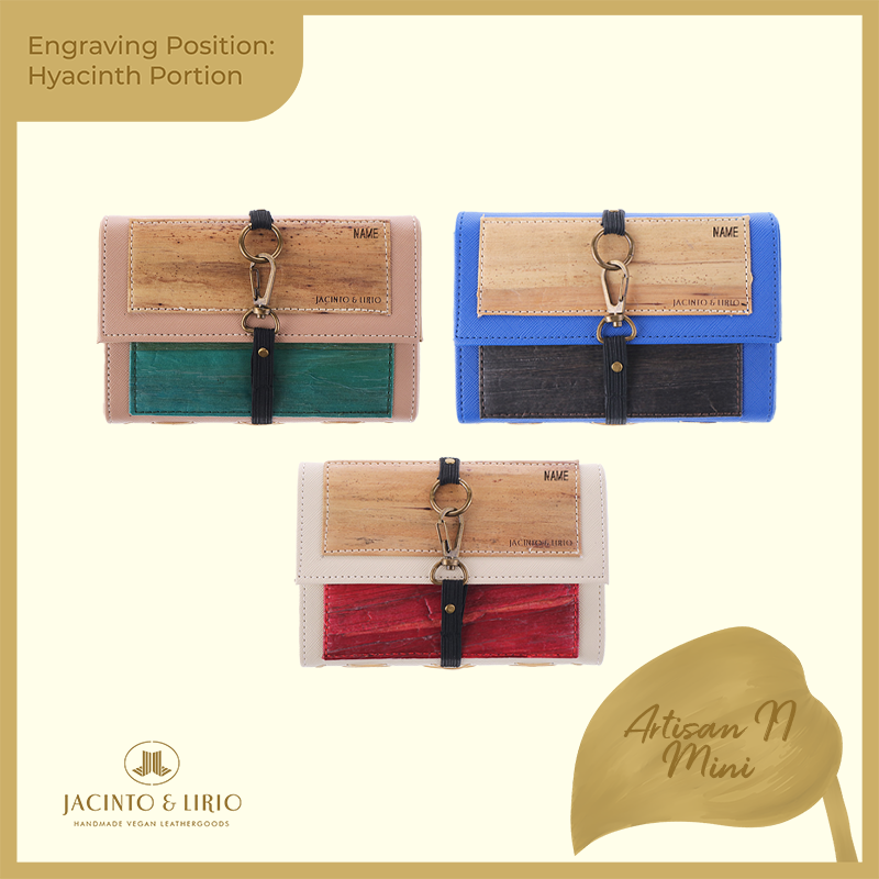 Logo Engraving Personalization on Water Hyacinth Portion - Jacinto & Lirio