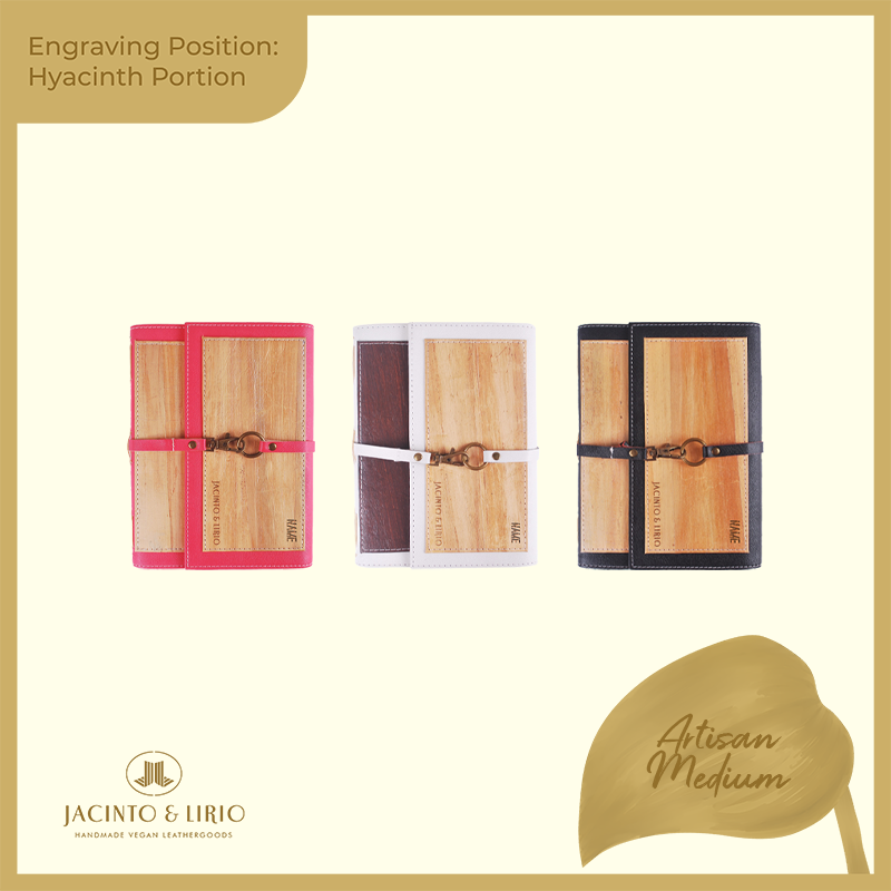 Logo Engraving Personalization on Water Hyacinth Portion - Jacinto & Lirio