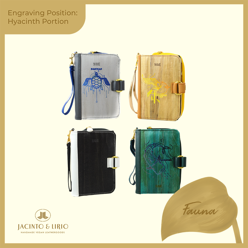 Logo Engraving Personalization on Water Hyacinth Portion - Jacinto & Lirio