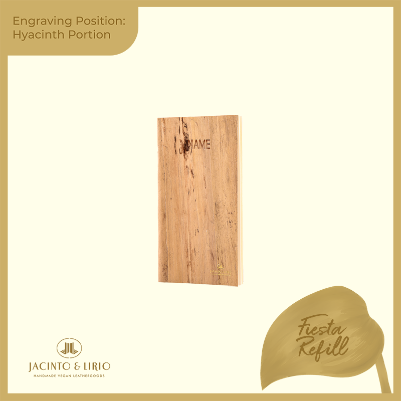 Logo Engraving Personalization on Water Hyacinth Portion - Jacinto & Lirio