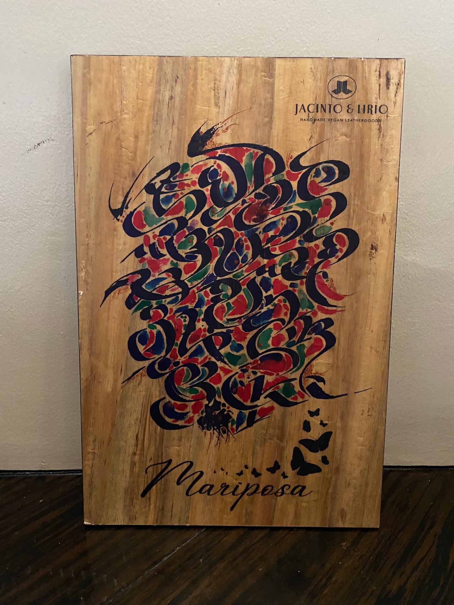 Imahe Water Hyacinth Canvas Wall Art with Wood Built Up - Jacinto & Lirio