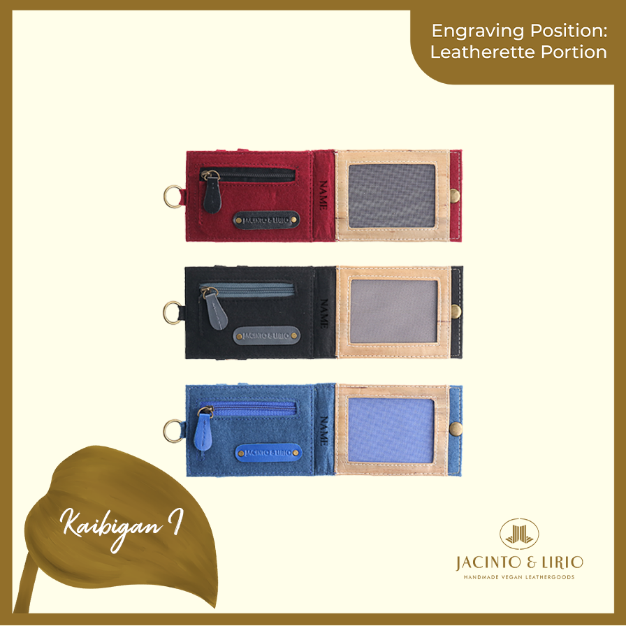 Logo Engraving Personalization on Leatherette Portion - Jacinto & Lirio