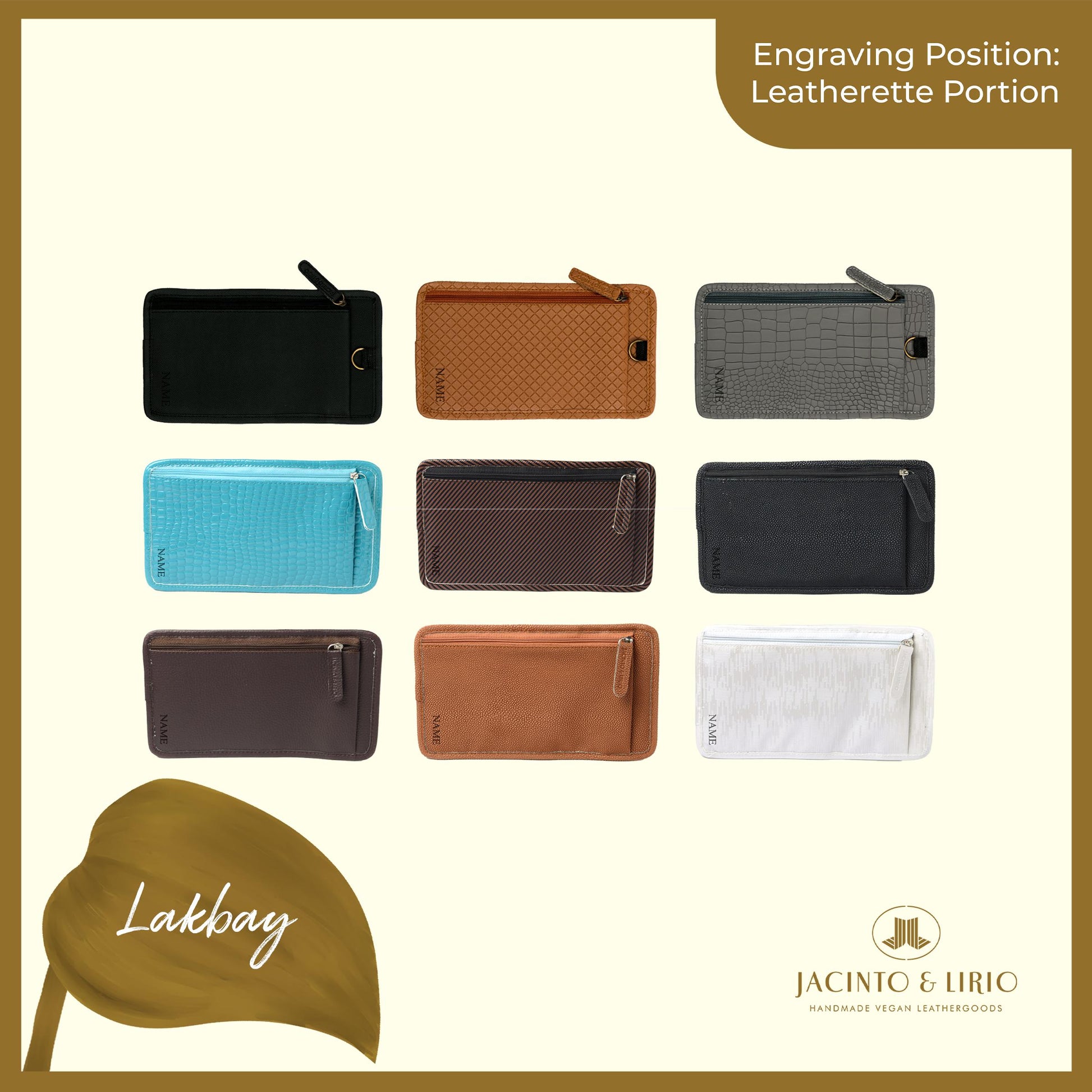 J&L Lakbay Leatherette Engraving