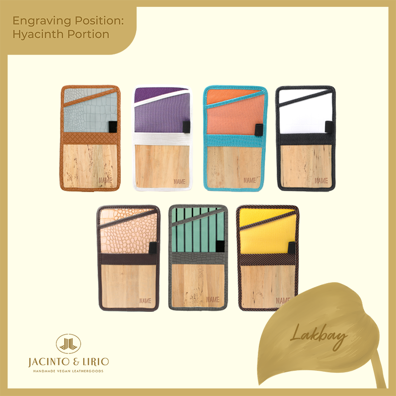 Logo Engraving Personalization on Water Hyacinth Portion - Jacinto & Lirio