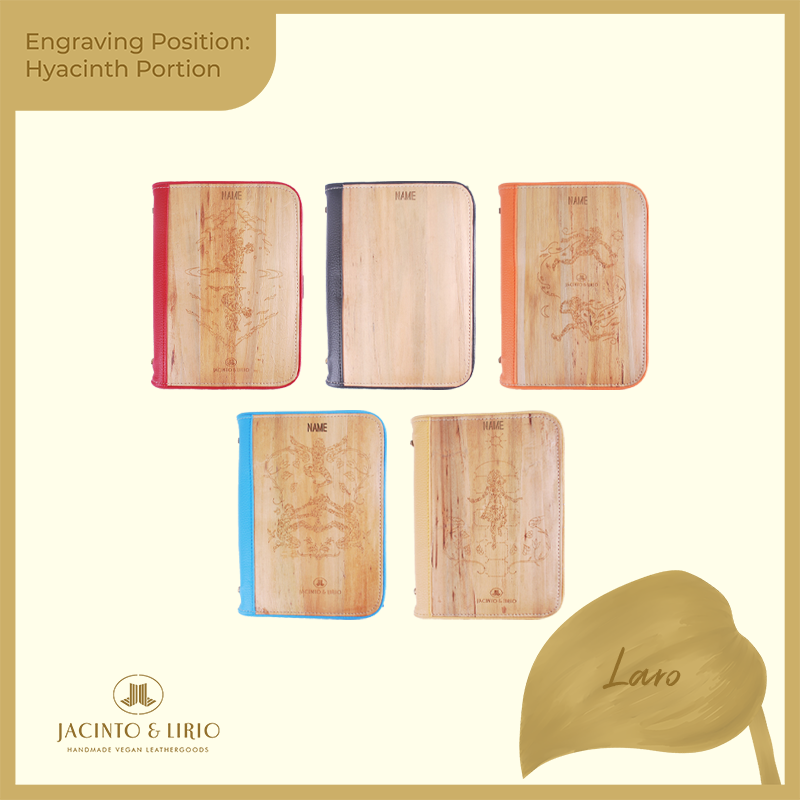 Logo Engraving Personalization on Water Hyacinth Portion - Jacinto & Lirio