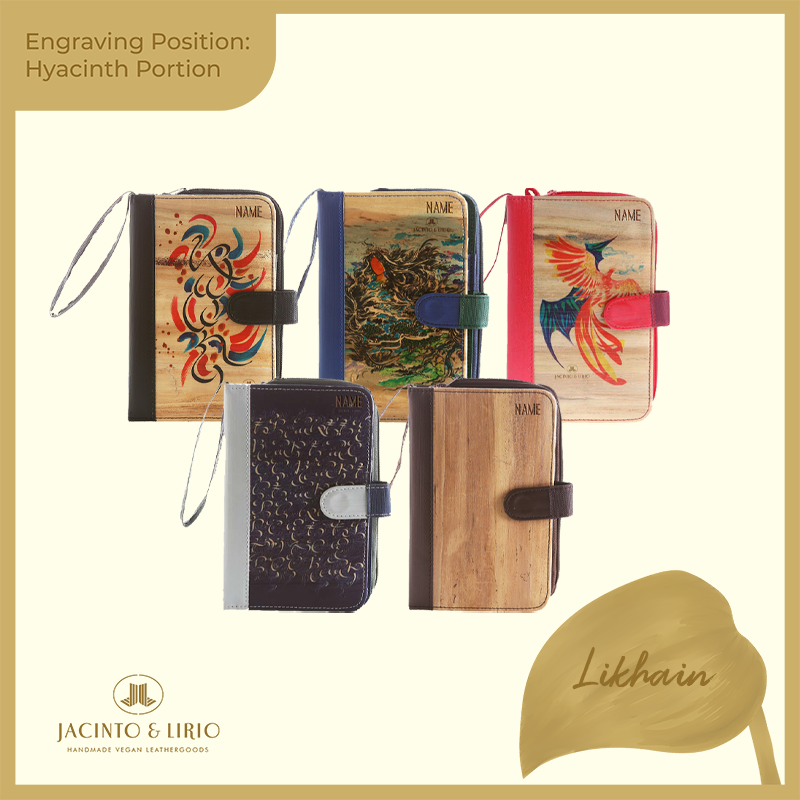 Logo Engraving Personalization on Water Hyacinth Portion - Jacinto & Lirio