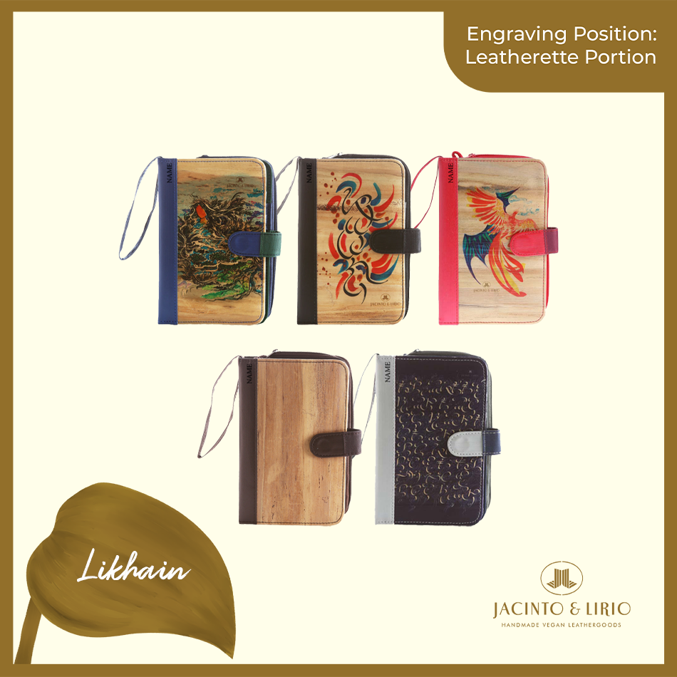 Logo Engraving Personalization on Leatherette Portion - Jacinto & Lirio